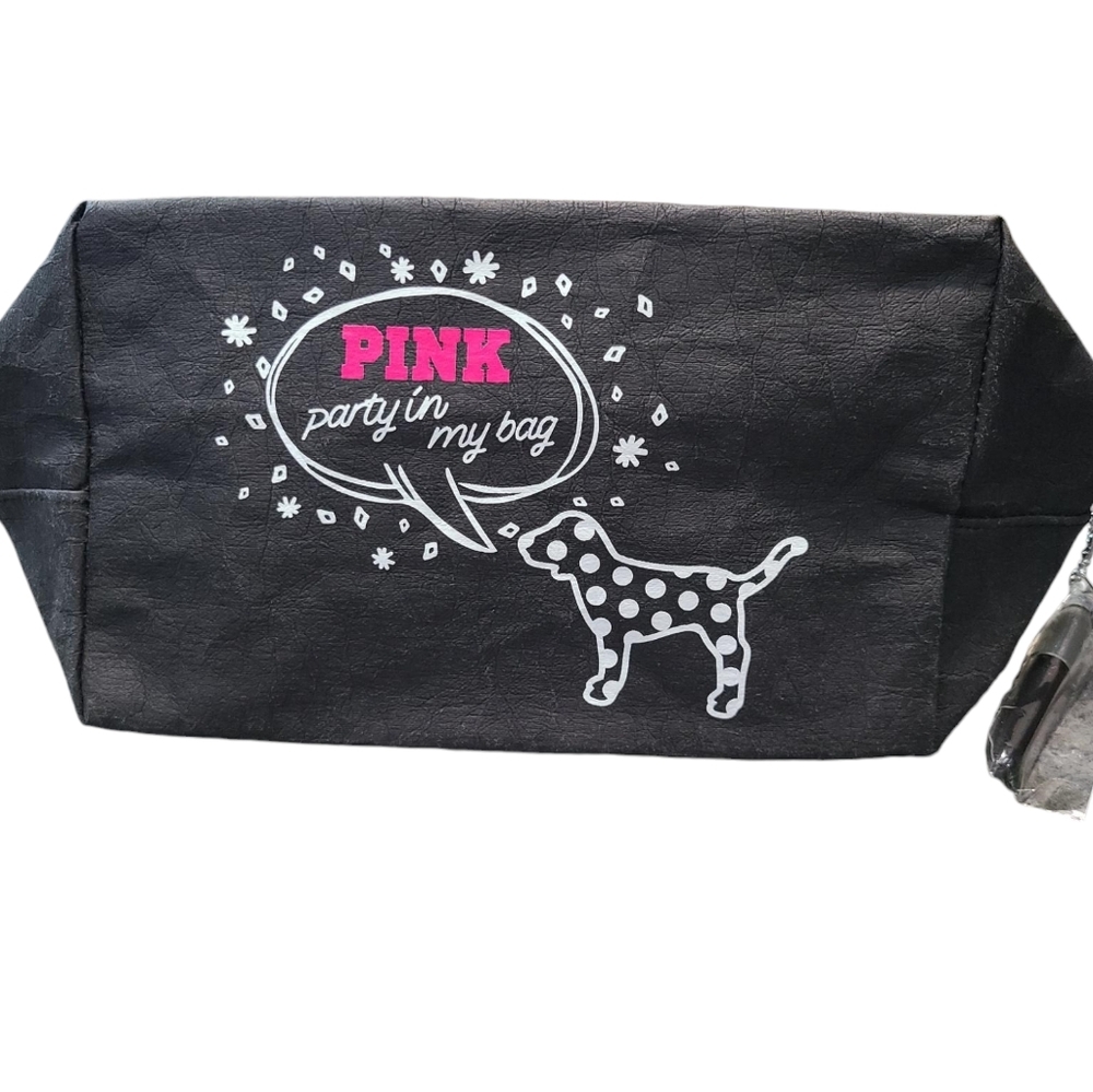 NEW VICTORIA'S SECRET PINK make your mark beauty bag